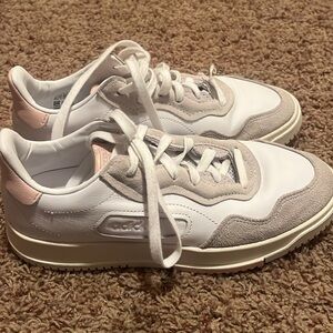 Adidas White and Pink Sneakers